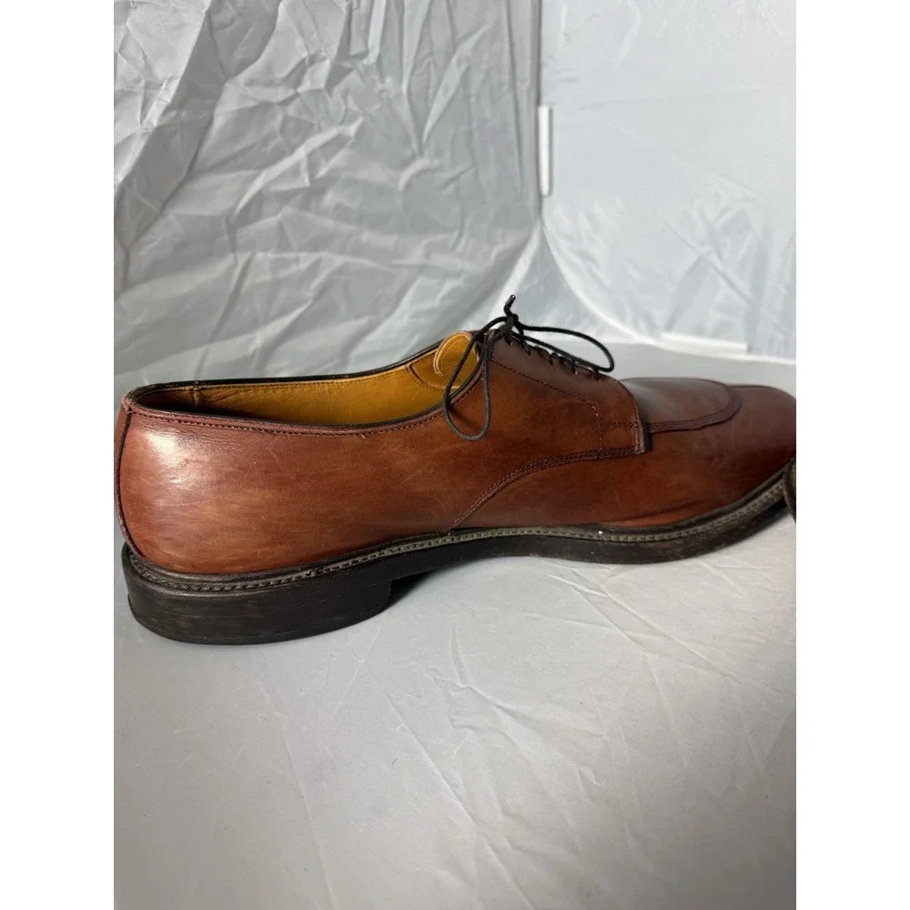 Allen Edmonds Walton Brown Leather Derby Dress Shoes Round Toe 15 D Men's